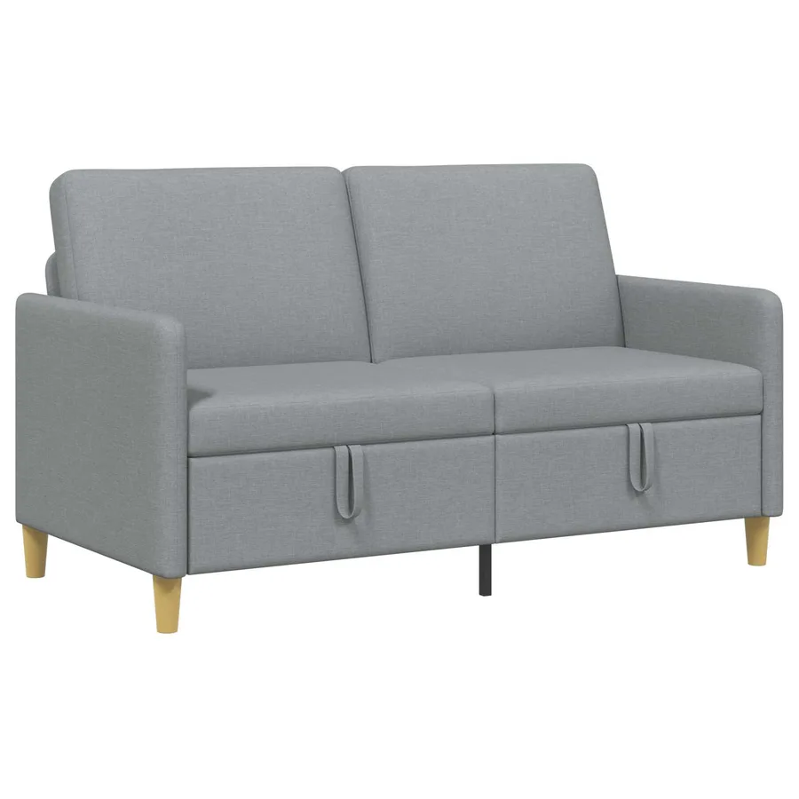 Sofa avec rangement Gris clair 152 x 78 x 87 cm Polyester - 2