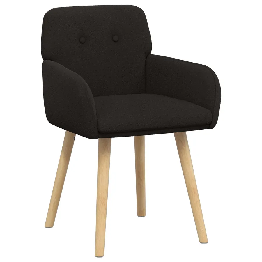 Chaises de salle à manger 2 pcs Bouclé Noir 59 x 57 x 85 cm - 2