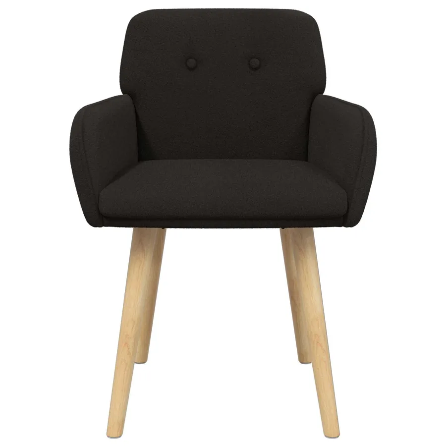 Chaises de salle à manger 2 pcs Bouclé Noir 59 x 57 x 85 cm - 3