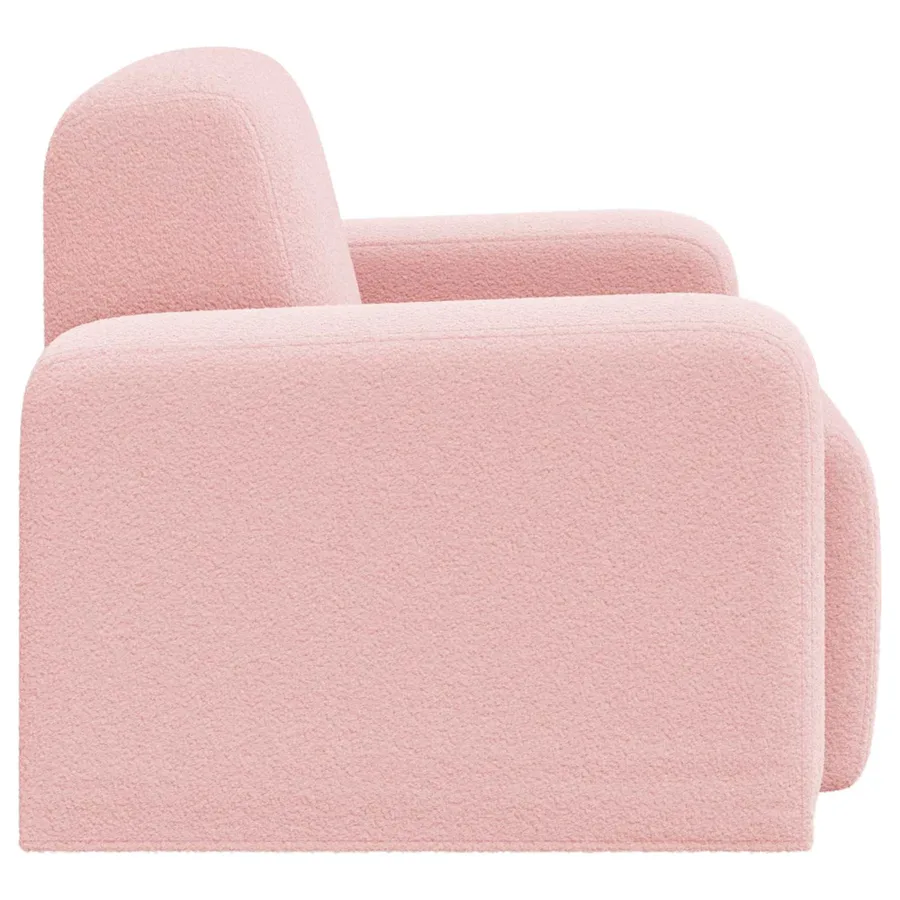 Fauteuil Rose Bouclé - 4
