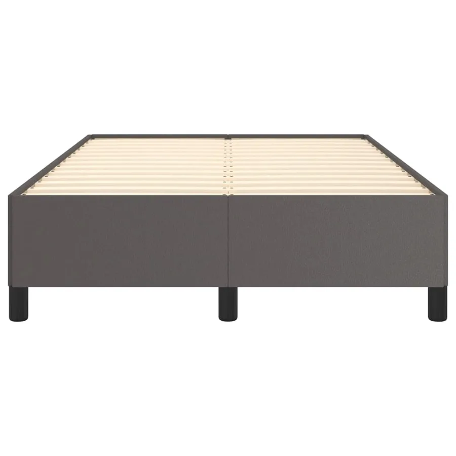 Cadre de lit sans matelas gris 120x200 cm similicuir - 5