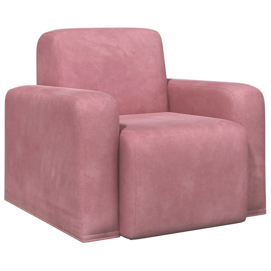 Fauteuil Rose Velours - 2