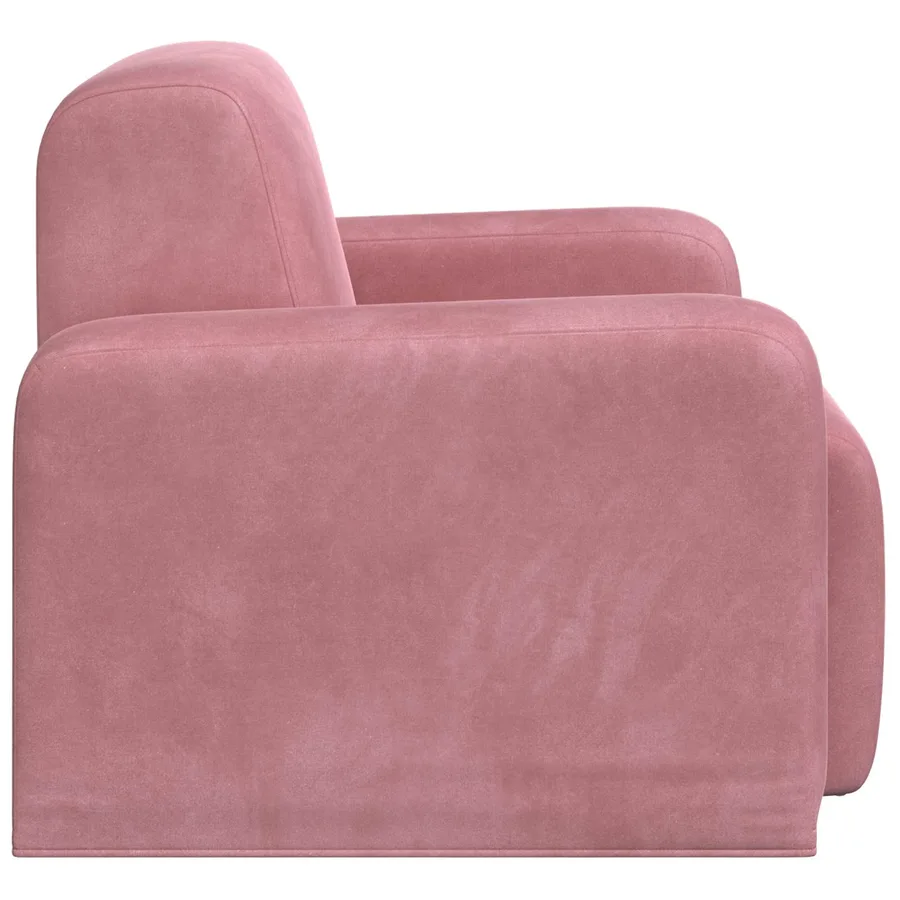 Fauteuil Rose Velours - 4