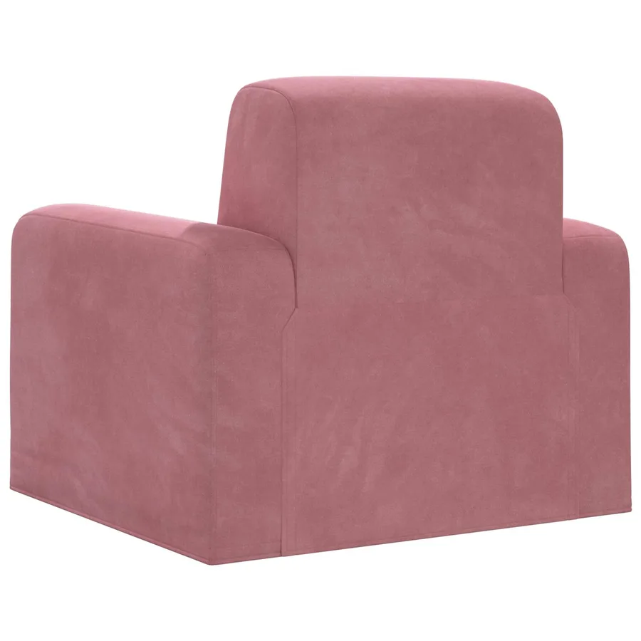 Fauteuil Rose Velours - 5