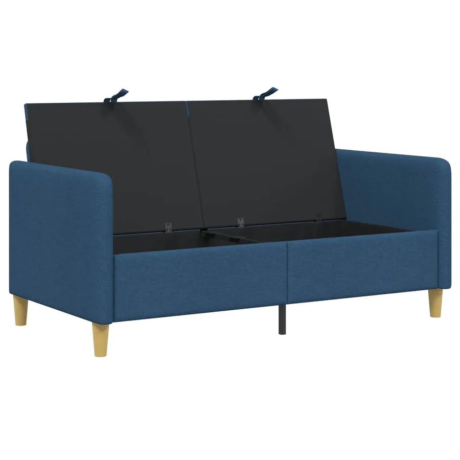 Sofa avec rangement Bleu 152 x 78 x 87 cm Polyester - 4