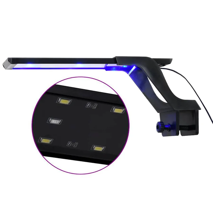 Lampe à LED d'aquarium avec pince 25-45 cm Bleu et blanc - 2