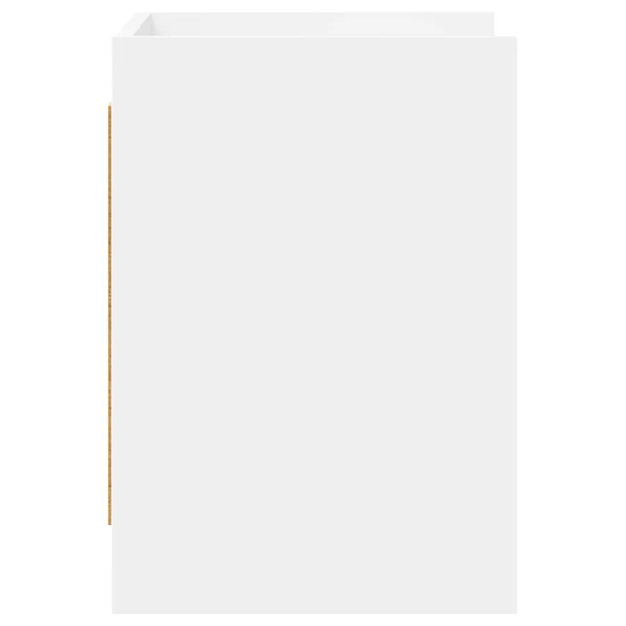 Meuble TV 60 x 33 x 47 cm Blanc Bois d'ingénierie - 5
