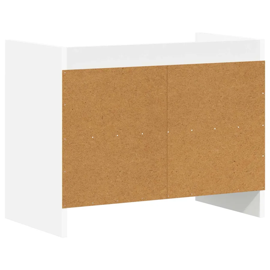 Meuble TV 60 x 33 x 47 cm Blanc Bois d'ingénierie - 6