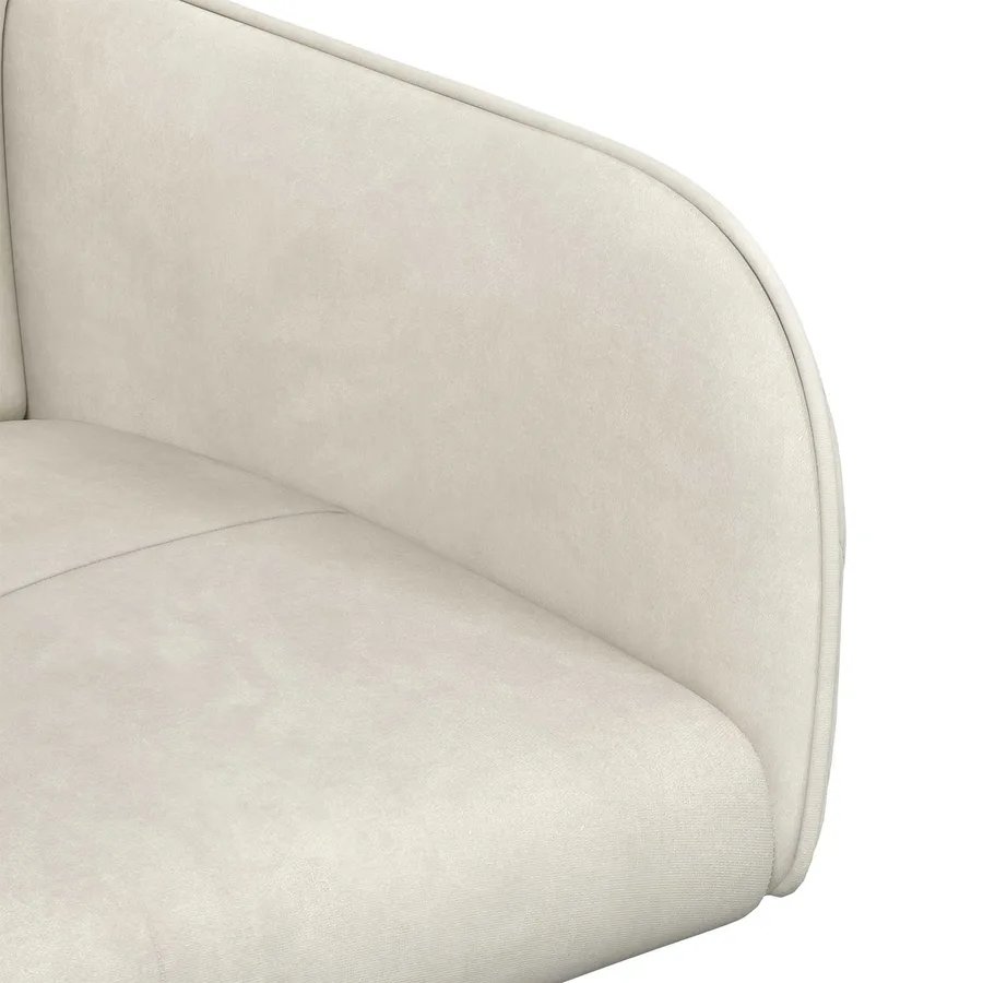 Chaises de salle à manger 6 pcs Velours Crème 59 x 56,5 x 86 cm - 6