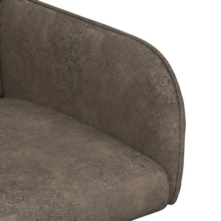 Chaises de salle à manger 4 pcs Simili daim Gris foncé - 6