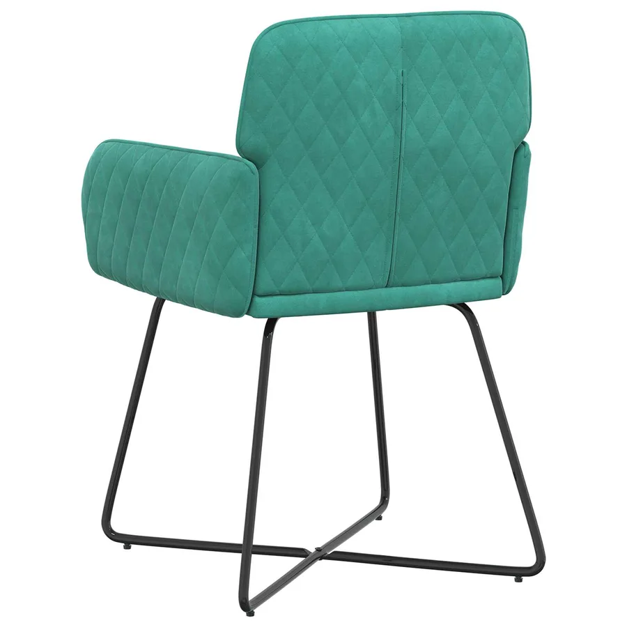 Chaises de salle à manger 6 pcs Velours Turquoise - 5