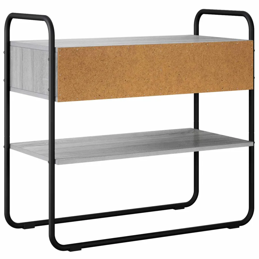 Table console Sonoma gris 80 x 40 x 75 cm Bois d'ingénierie - 7
