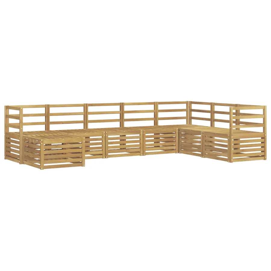 Ensemble de canapés d'extérieur 8 pcs Blanc 304 x 185,5 x 73 cm - 2