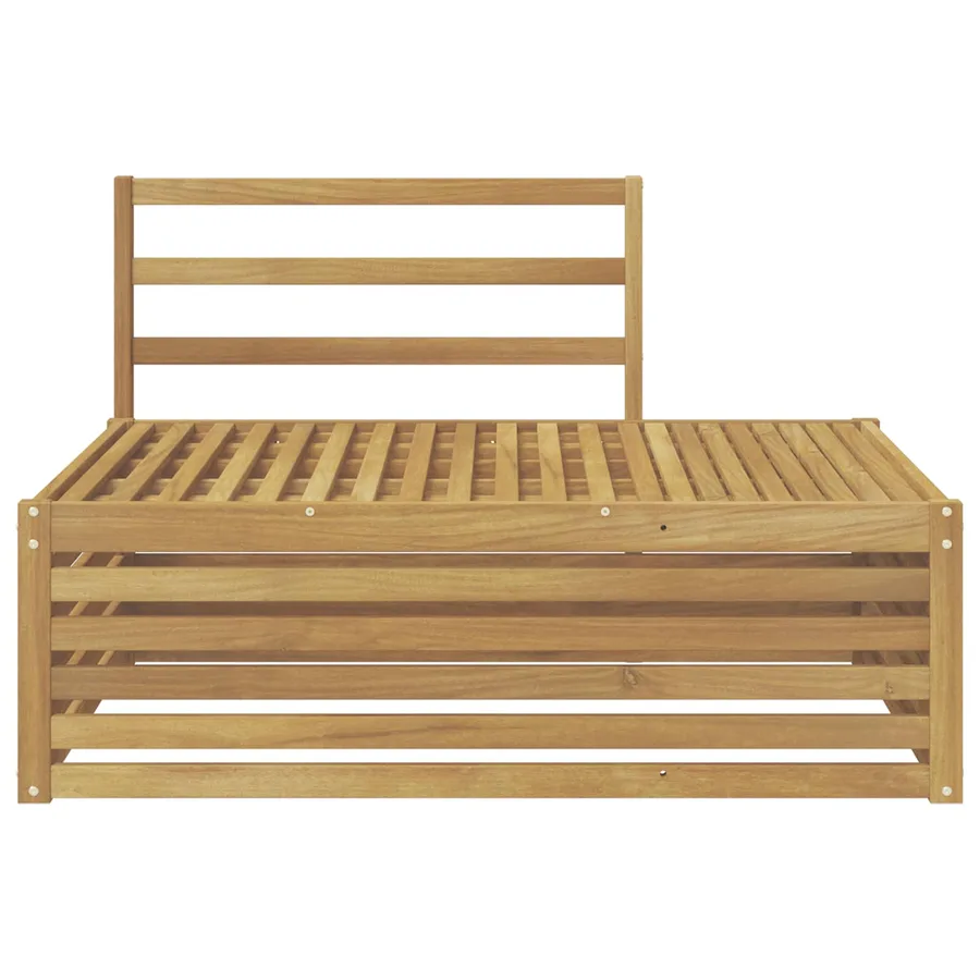 Canapé d'extérieur extrémité Blanc 115 x 83 x 73 cm - 3