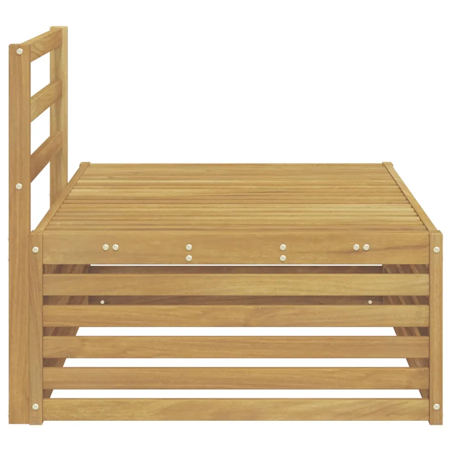 Canapé d'extérieur extrémité Blanc 115 x 83 x 73 cm - 4
