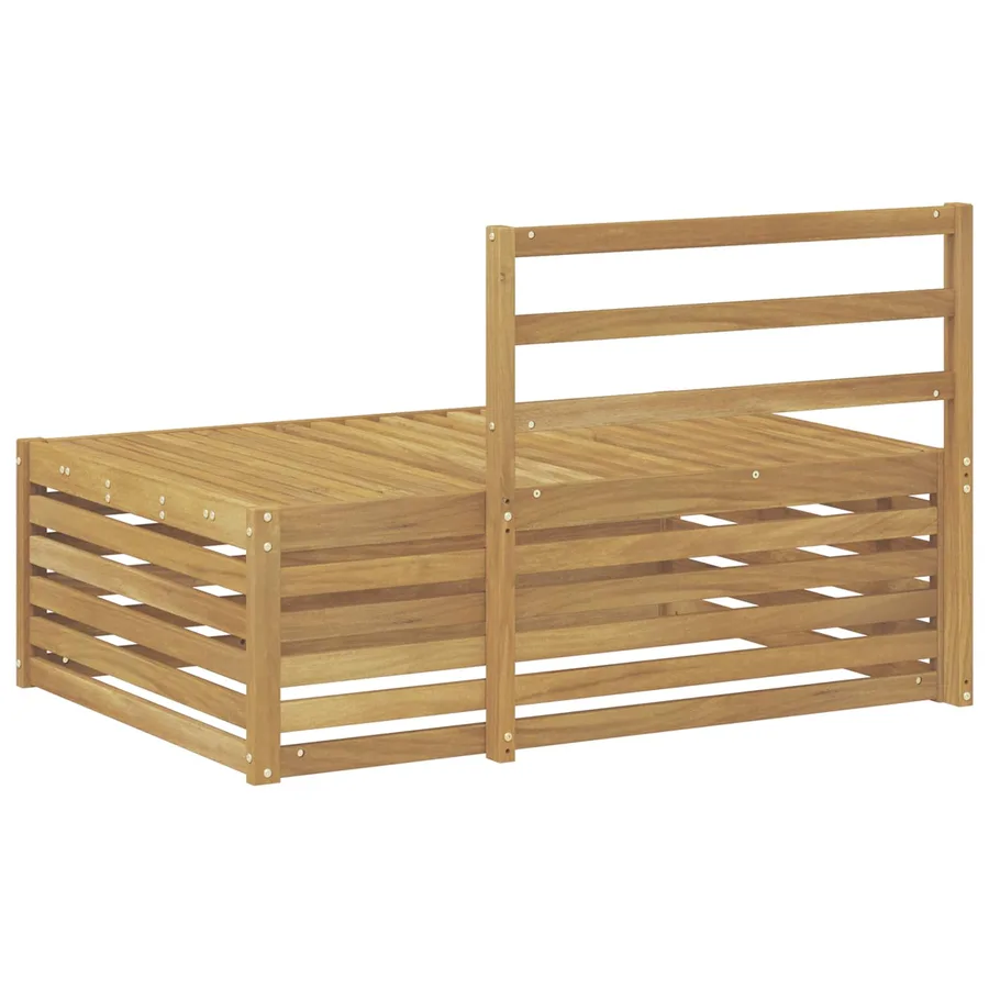 Canapé d'extérieur extrémité Blanc 115 x 83 x 73 cm - 5