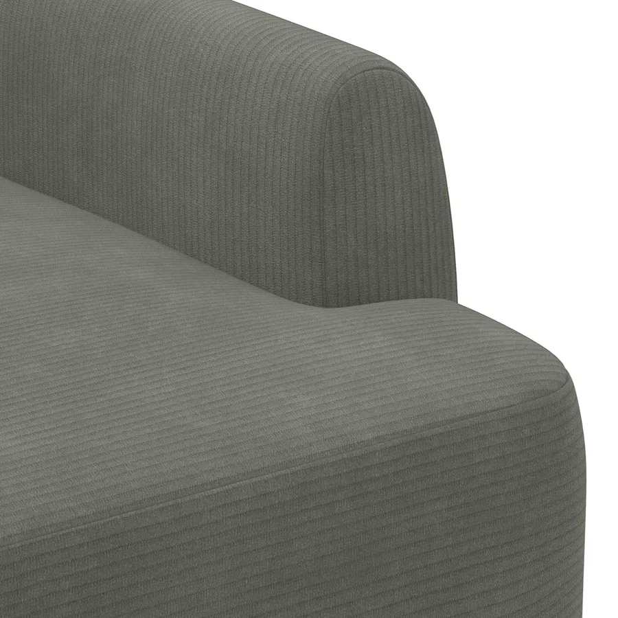 Canapé love seat avec capitonnage en boutons Gris clair - 6