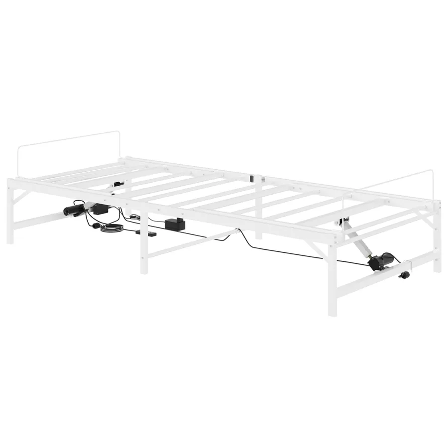 Cadre de Lit Électrique Réglable Blanc 80 x 200 cm Acier - 5