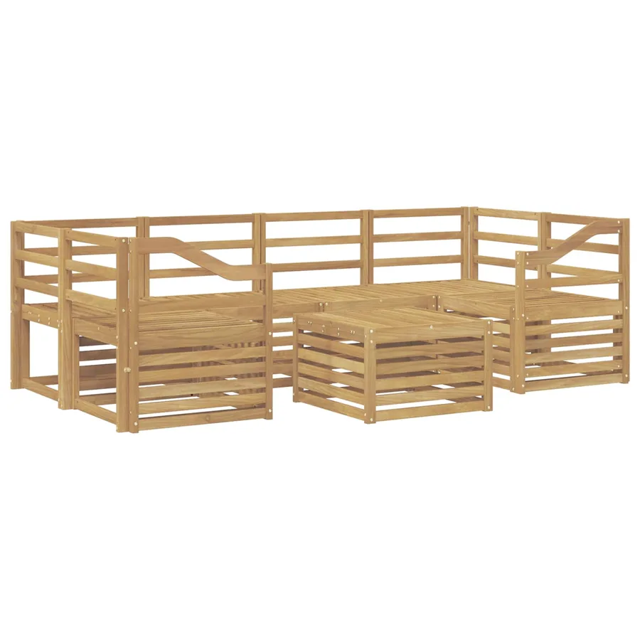 Ensemble de canapés d'extérieur 7 pcs Blanc - 2