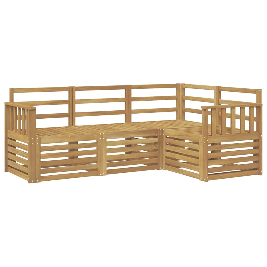 Ensembles de canapés 4 pcs Blanc 187,5 x 128,5 x 73 cm - 2