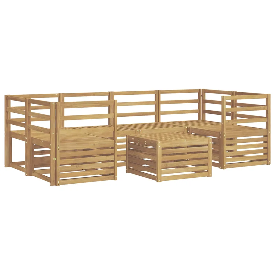 Ensemble de canapés d'extérieur 7 pcs Blanc - 2