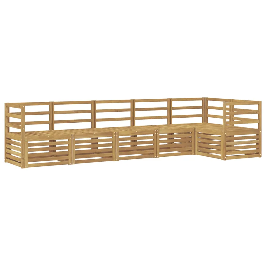 Ensemble de canapés d'extérieur 6 pcs Blanc 304 x 126,5 x 73 cm - 2