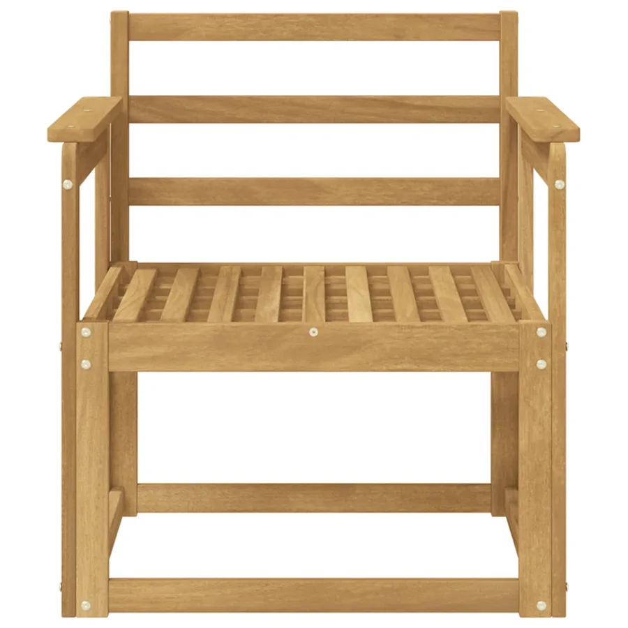Ensemble de canapés d'extérieur Bois d'Acacia Massif Blanc - 3