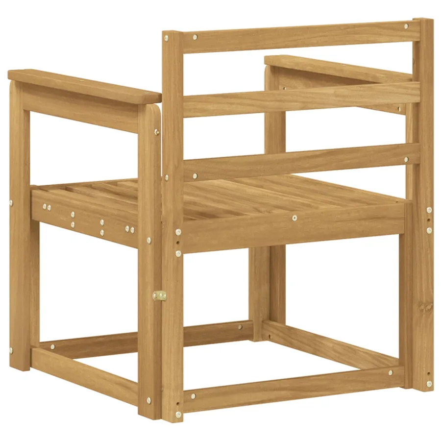 Ensemble de canapés d'extérieur Bois d'Acacia Massif Blanc - 5