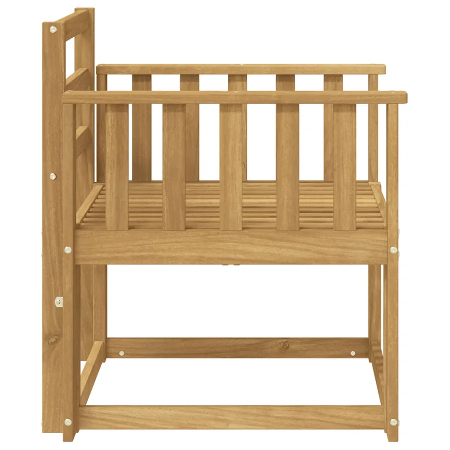 Ensemble de canapés d'extérieur Bois d'Acacia Massif Blanc - 4