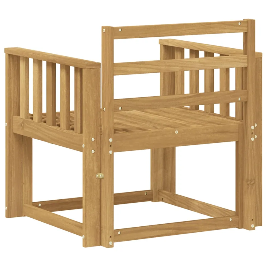 Ensemble de canapés d'extérieur Bois d'Acacia Massif Blanc - 5