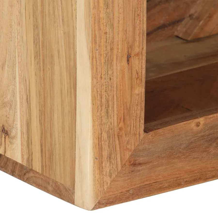 Tabouret 40x30x40 cm Bois d'acacia solide - 6