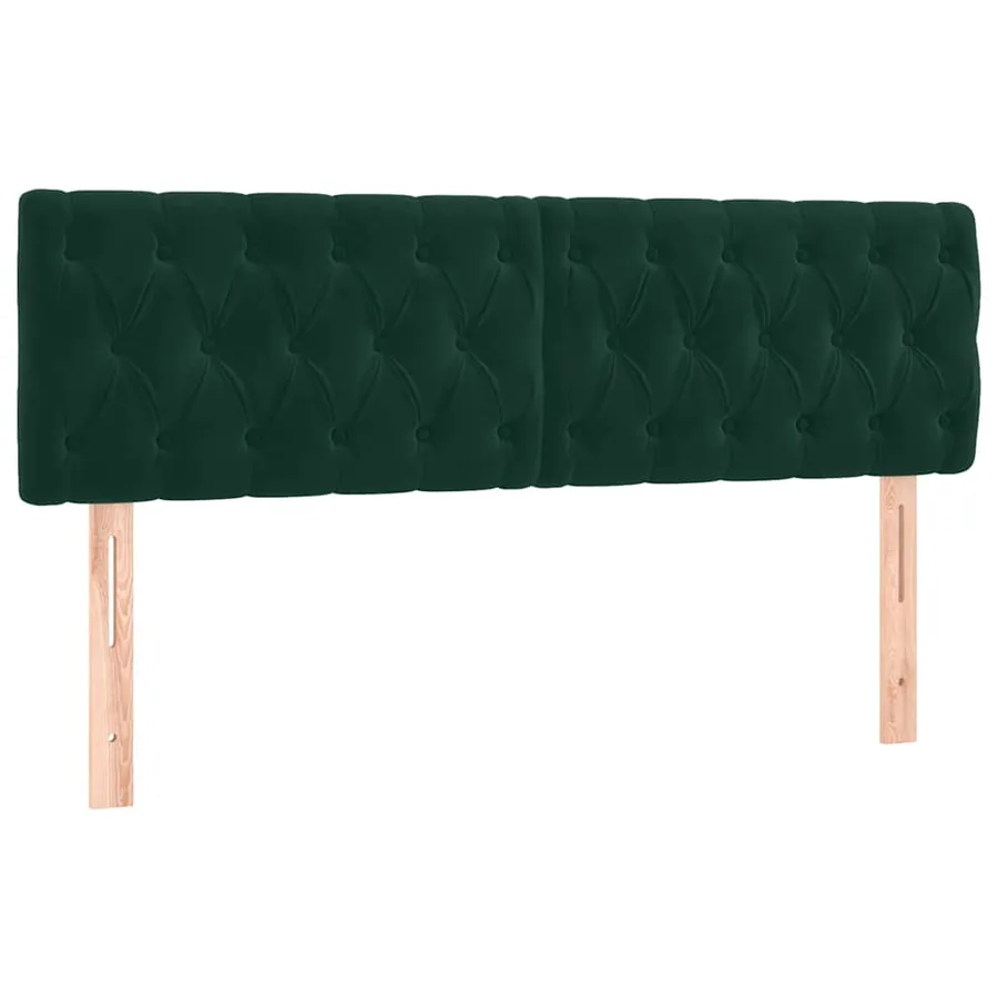 Sommier à lattes de lit avec matelas LED Vert foncé 140x190 cm - 6