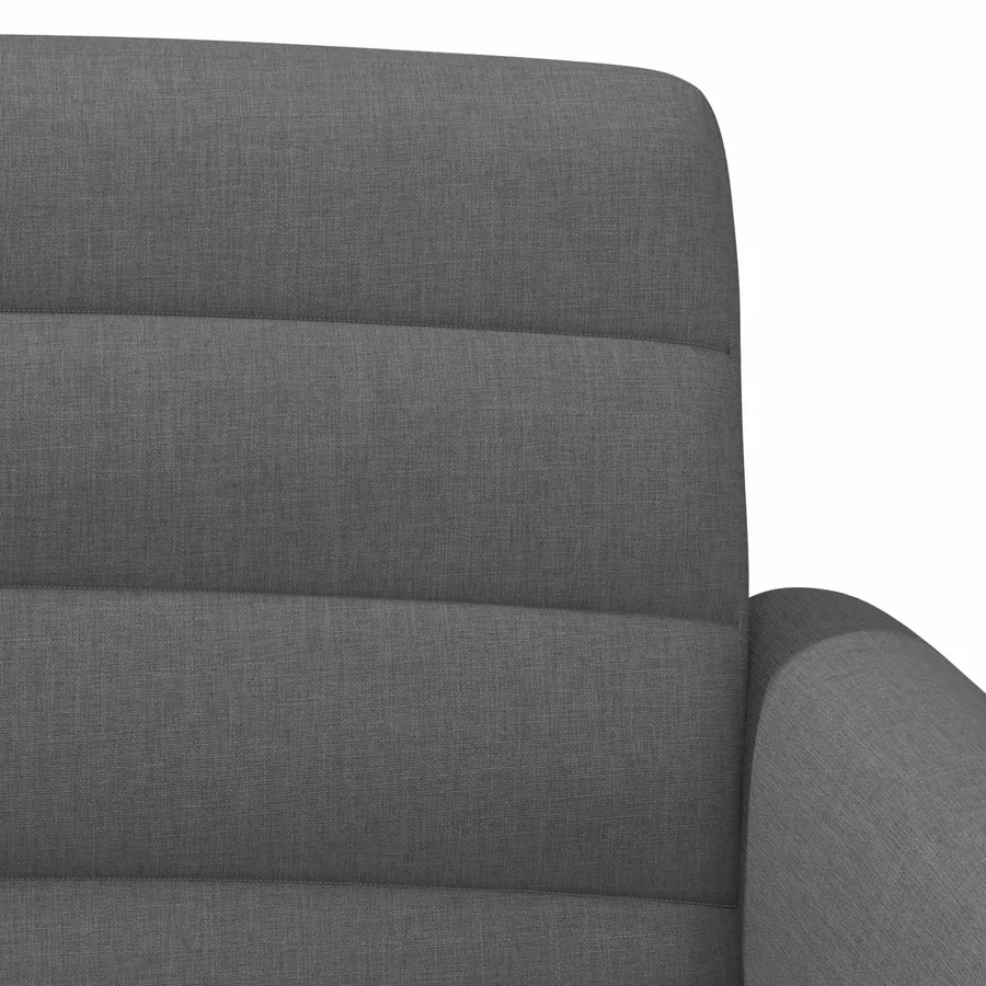 Canapé love seat avec capitonnage en boutons Gris foncé Tissu - 7