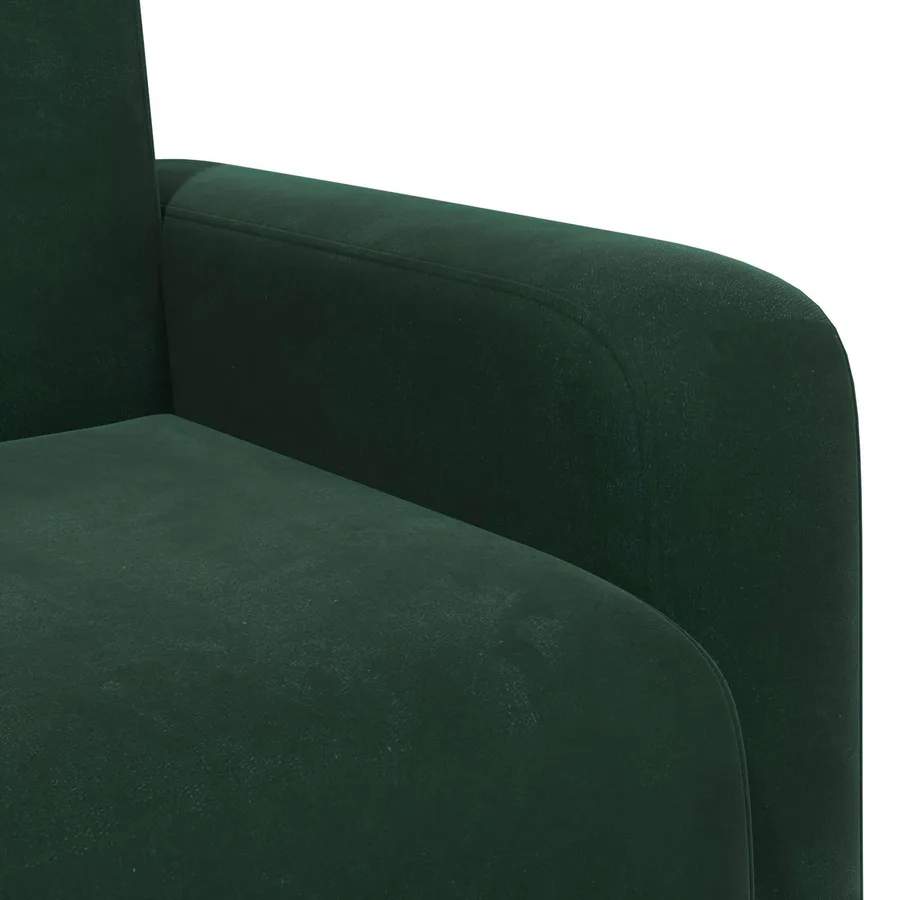 Fauteuil Vert foncé Velours - 6
