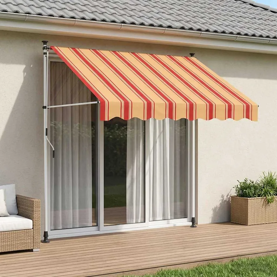 Auvent rétractable manuel Multicolore 400 x 115 x 300 cm
