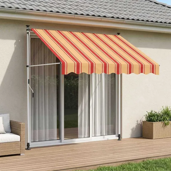 Auvent rétractable manuel Multicolore 400 x 115 x 300 cm