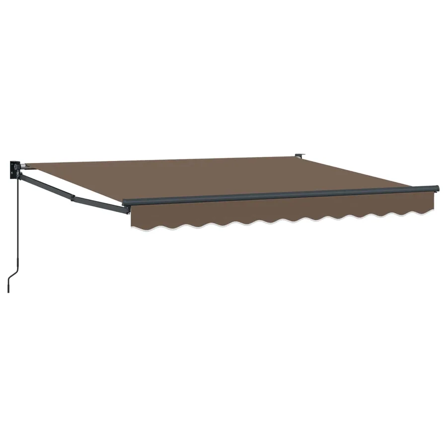 Auvent rétractable Taupe 4 × 3 m 100% Polyester et Aluminium - 2
