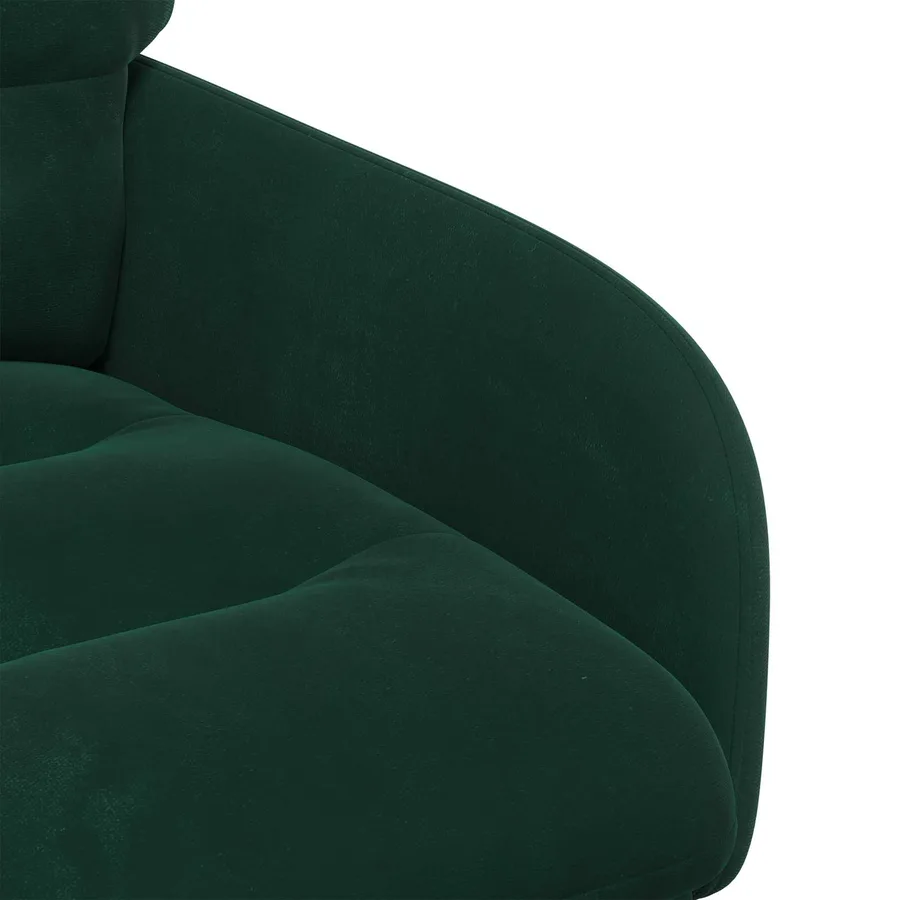 Chaises de salle à manger 2 pcs Velours Vert foncé - 6