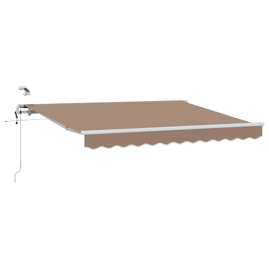 Auvent rétractable Taupe 600 × 300 cm Polyester - 2