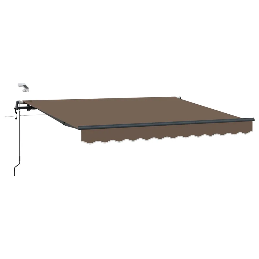 Auvent rétractable Taupe 600 × 300 cm Polyester - 2