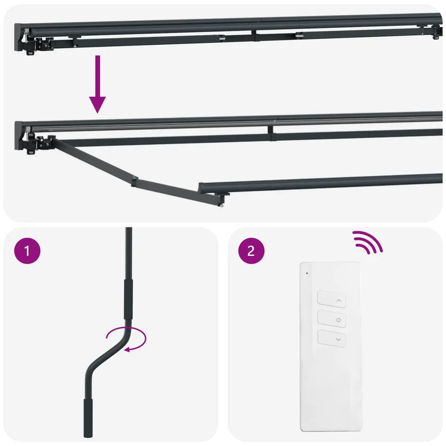 Auvent rétractable électrique 5 × 3,5 m - 9