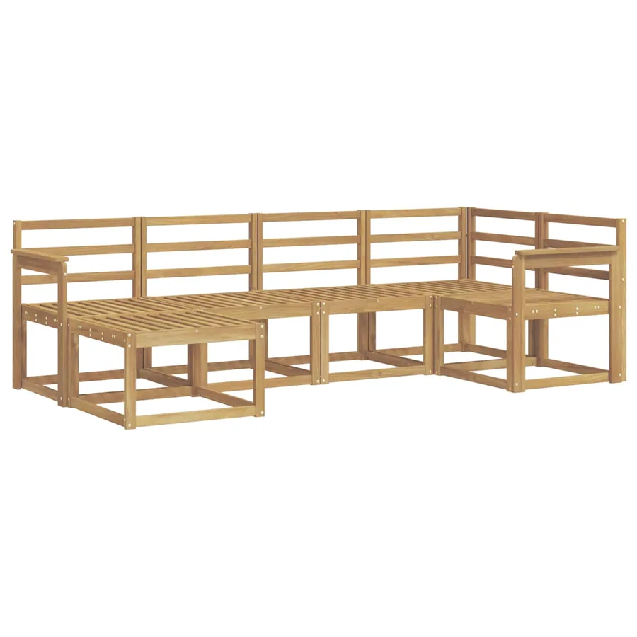 Ensemble de canapés d'extérieur 6 pcs Blanc - 2