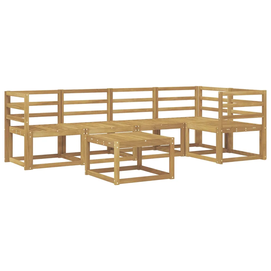 Ensemble de canapés d'extérieur 6 pcs Blanc - 2