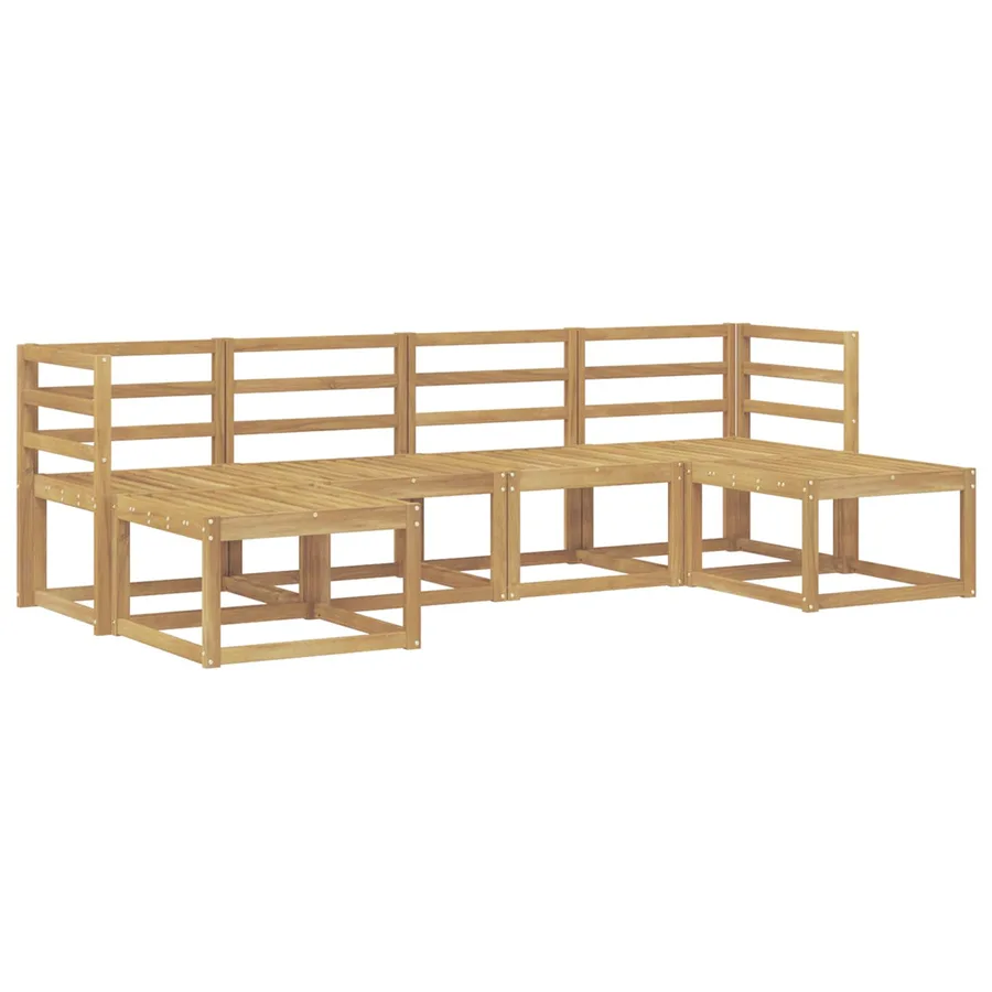 Ensemble de canapés d'extérieur 6 pcs Blanc - 2