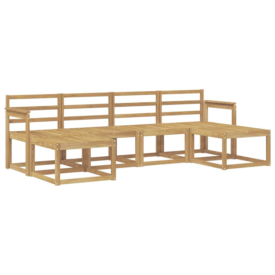 Ensemble de canapés d'extérieur 6 pcs Blanc - 2