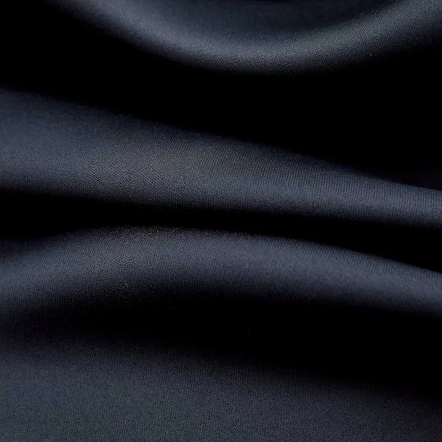 Rideaux occultants avec anneaux en métal 2 pcs Noir 140x175 cm - 3