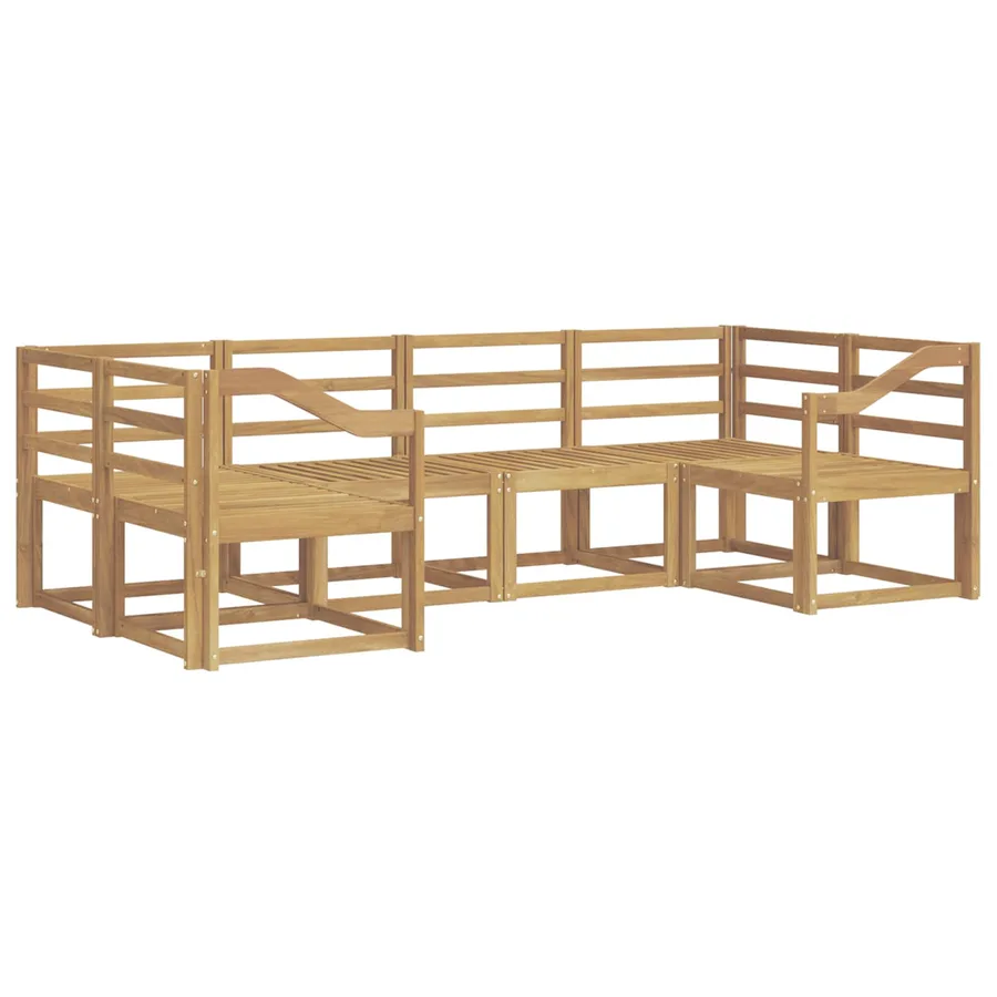 Ensemble de canapés d'extérieur 6 pcs Blanc - 2