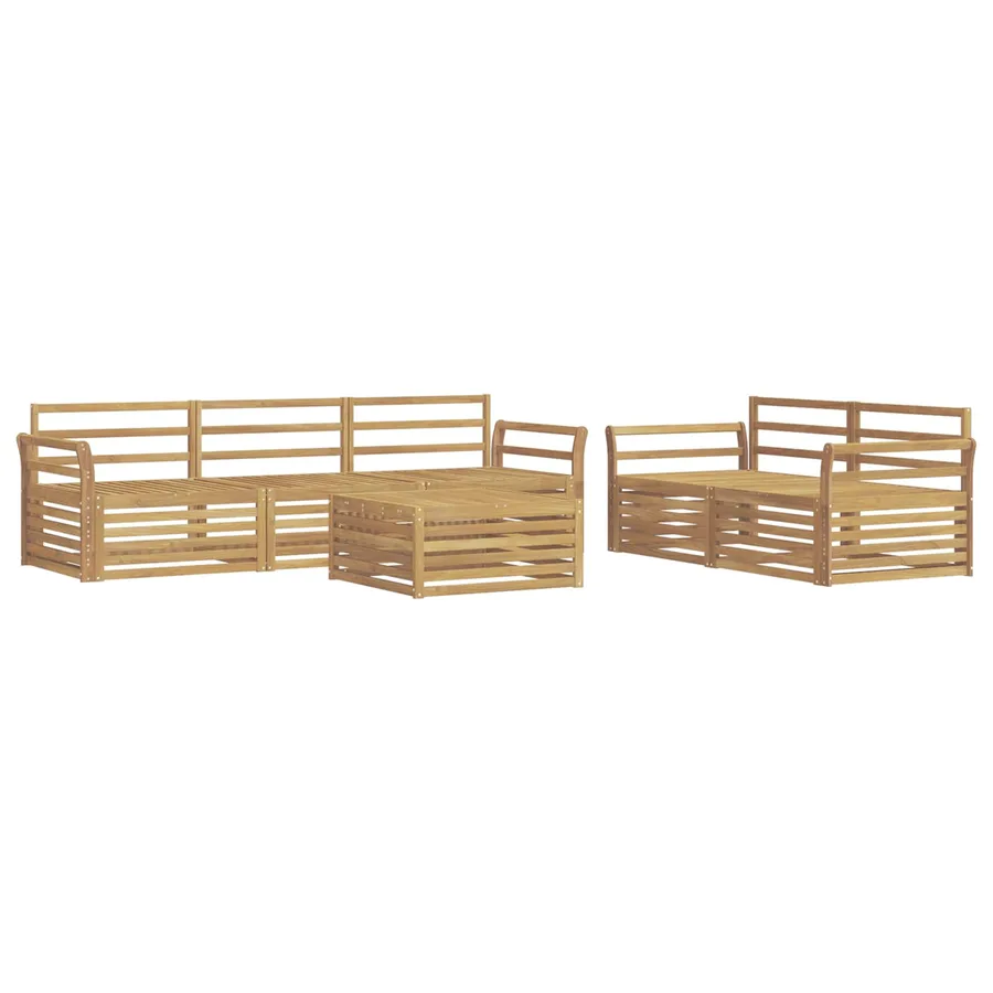 Ensemble de canapés d'extérieur 6 pc Blanc - 2