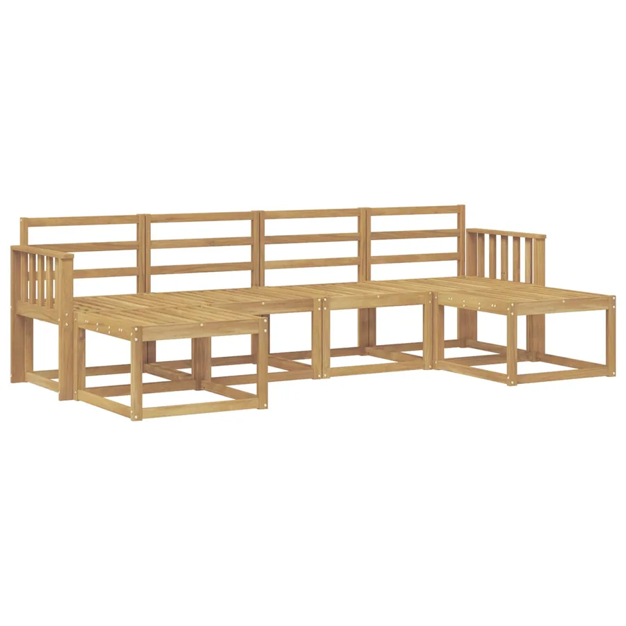 Ensemble de canapés d'extérieur 6 pcs Blanc - 2