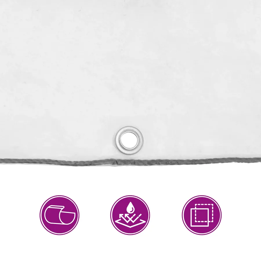 Bâche avec œillets Transparent 7 x 4 m Polyéthylène - 6